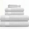 Luxury 100% Cotton Towel Set – 2 Face Towels, 2 Hand Towels, 2 Body Towels (White, 600 GSM)