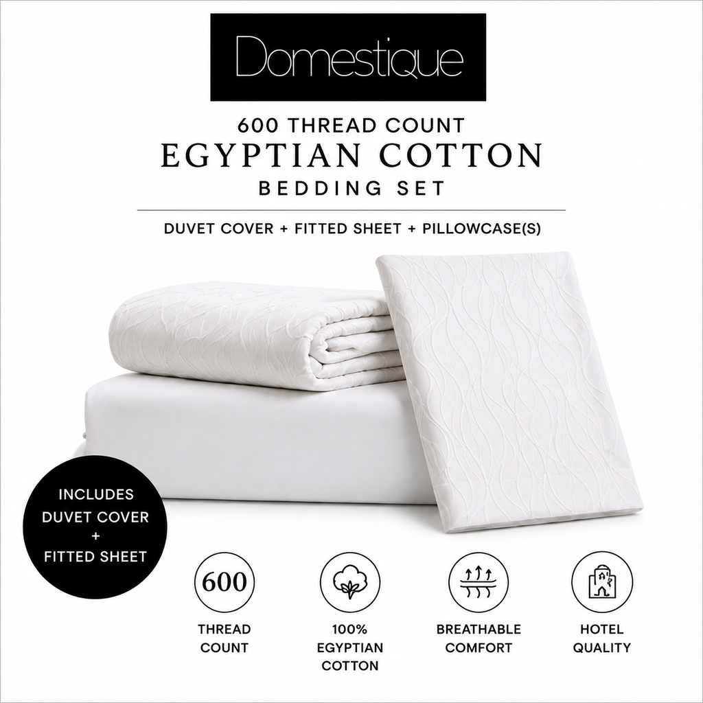 600 Thread Count Egyptian Cotton Bedding Set