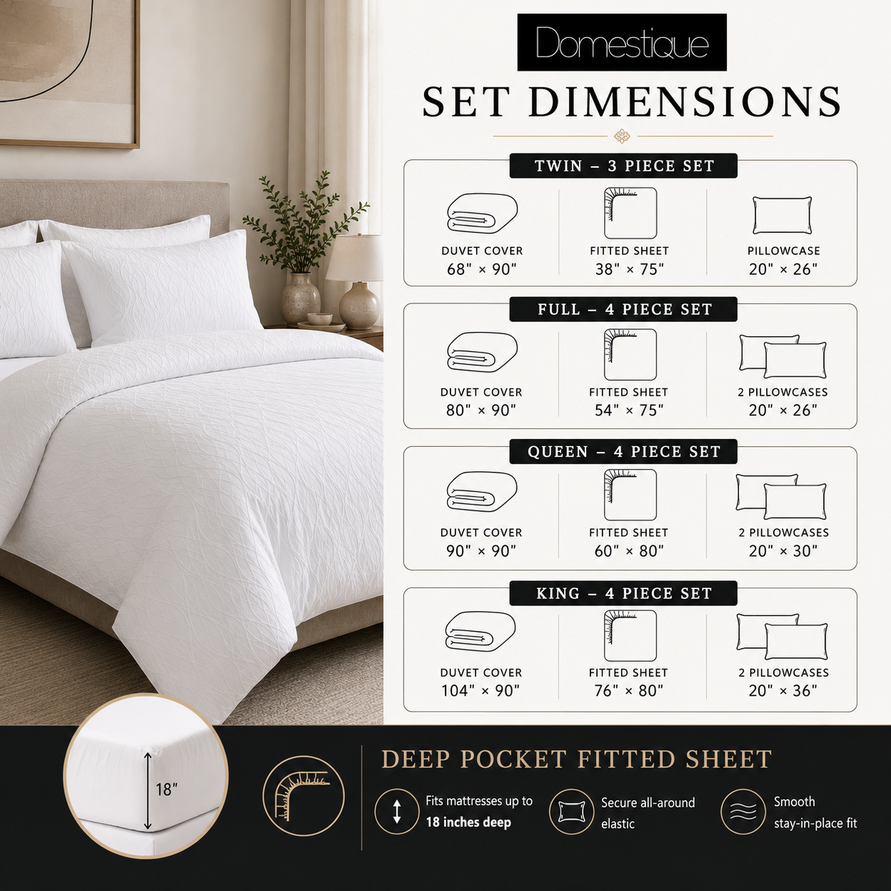 600 Thread Count Egyptian Cotton Bedding Set