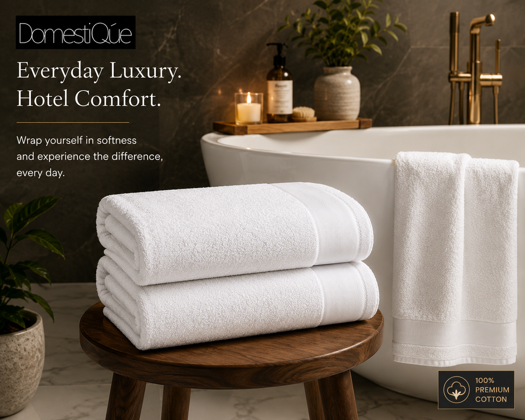 Luxury 100% Cotton Extra Large Body Towel 2 pc Set