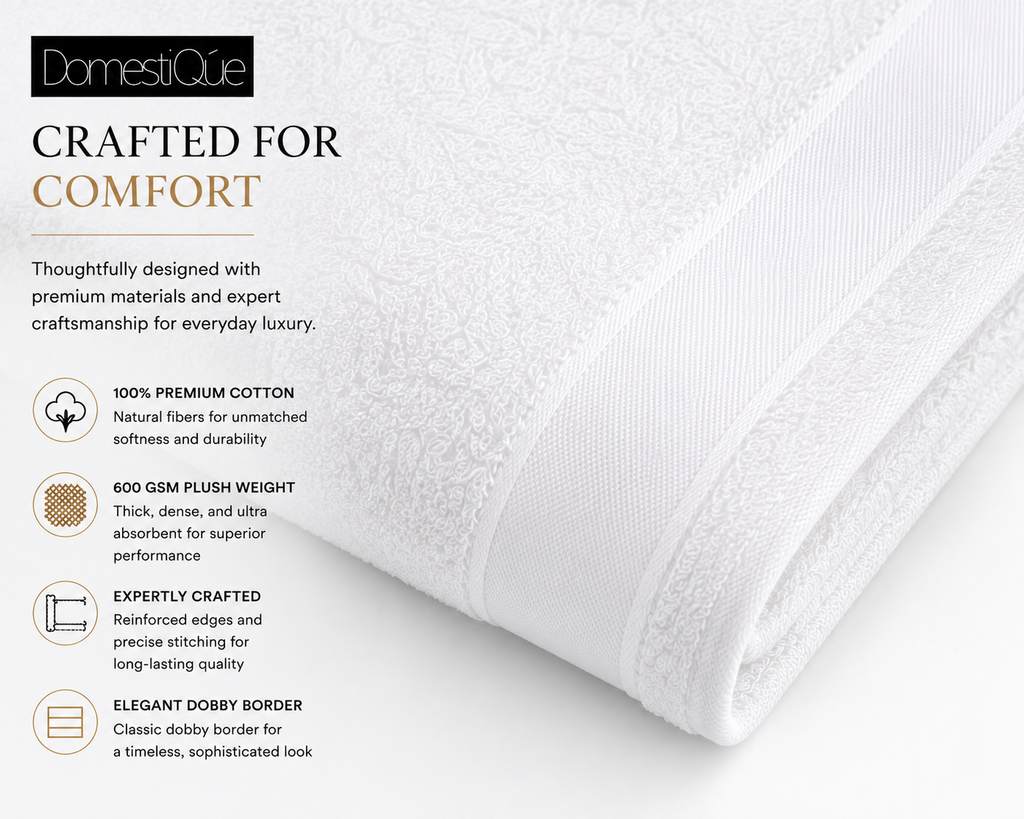 Luxury 100% Cotton Extra Large Body Towel 2 pc Set