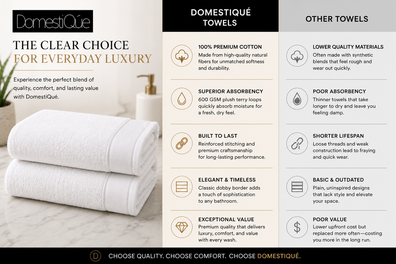 Luxury 100% Cotton Extra Large Body Towel 2 pc Set