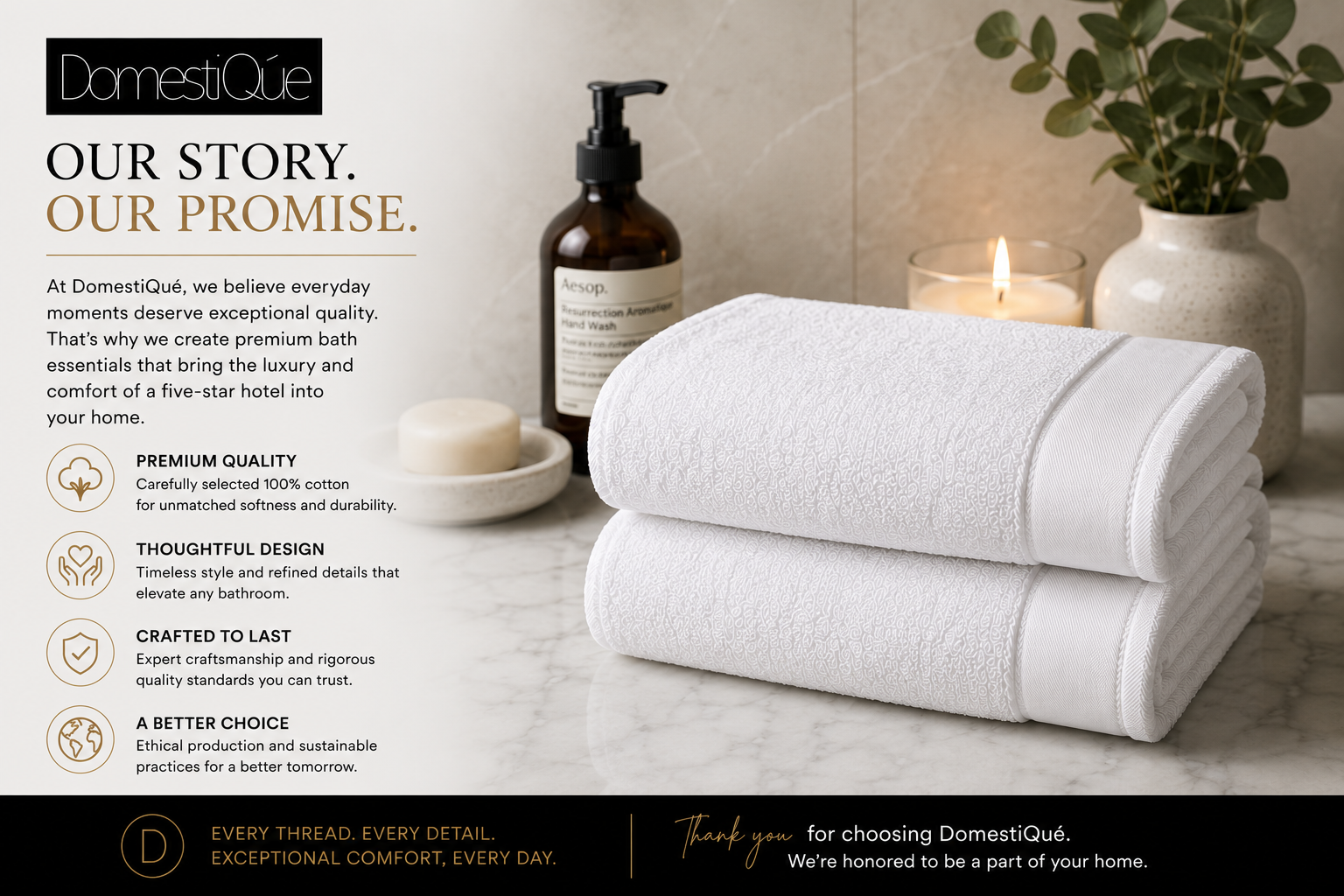 Luxury 100% Cotton Extra Large Body Towel 2 pc Set
