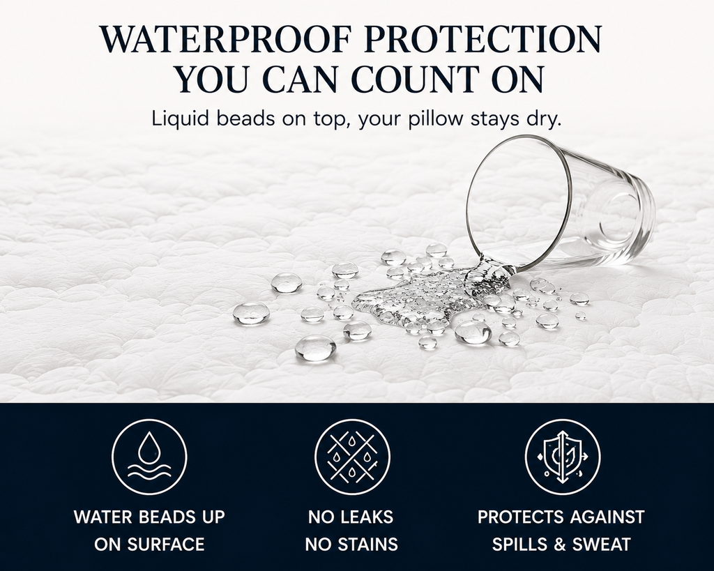 Diamon Quilted Cotton Waterproof Pillow Protectors