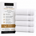 Luxury 100% Cotton Hand Towel 4 pc Set