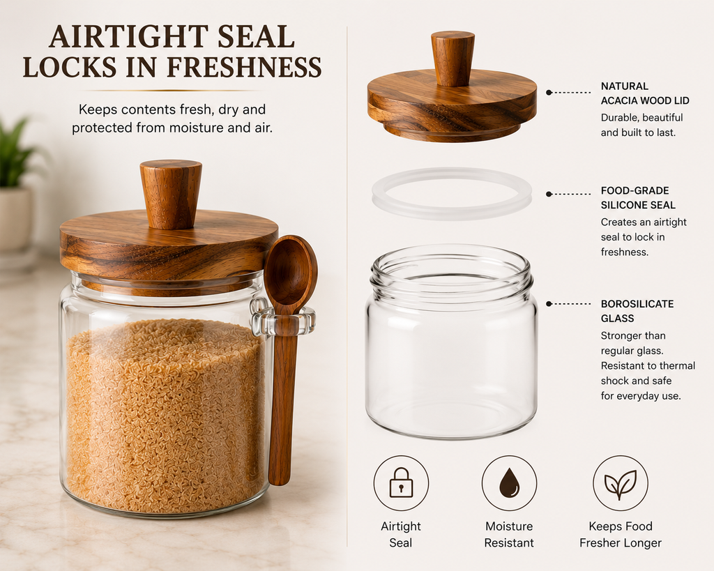3-Pack Glass Containers