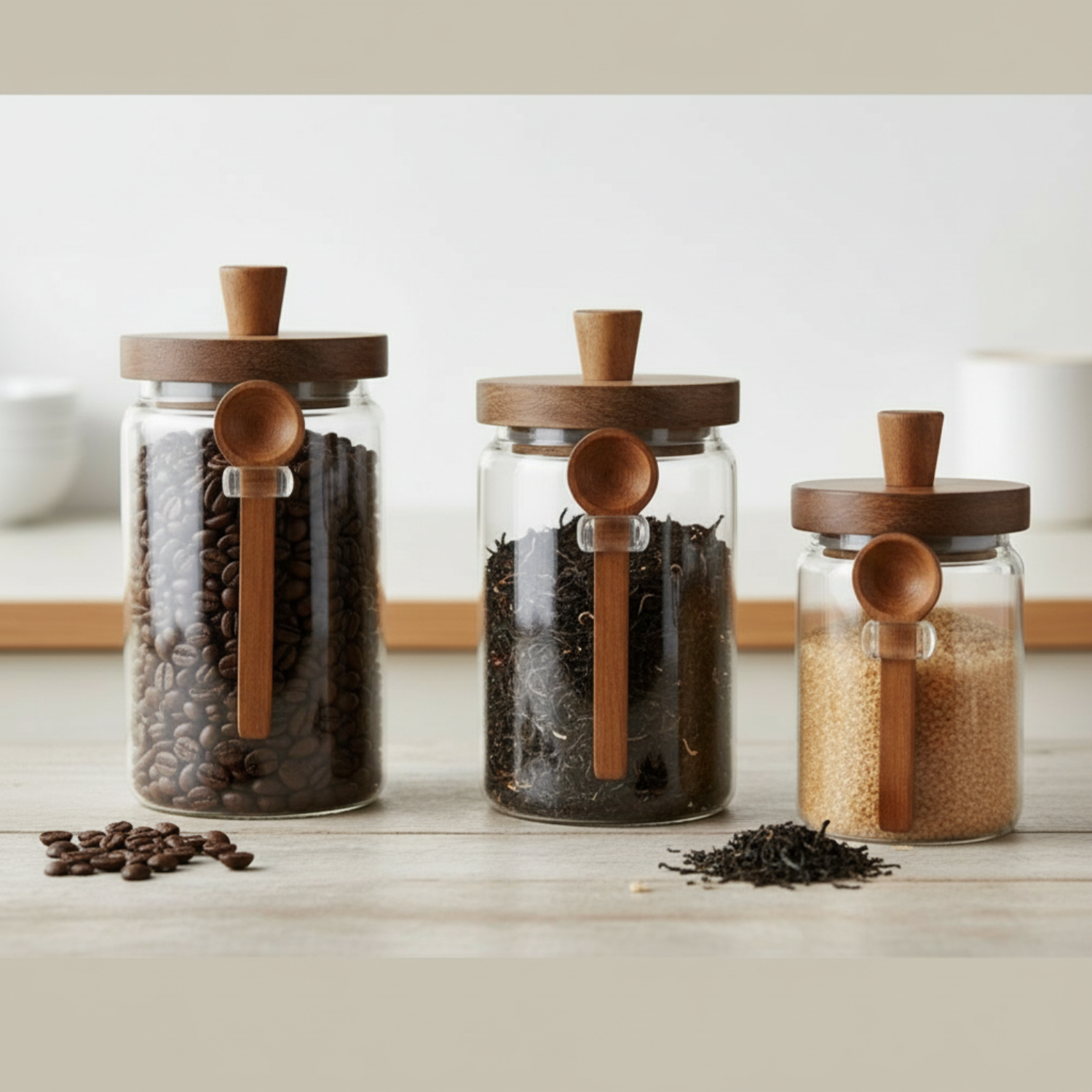 3-Pack Glass Containers